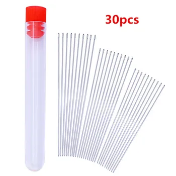 

MIUSIE 3 Size 30 Pieces Long Iron Hand Beading Needles Tools Pin for Jewelry Bracelet Necklace DIY size 80mm 100mm 120 mm/ Long