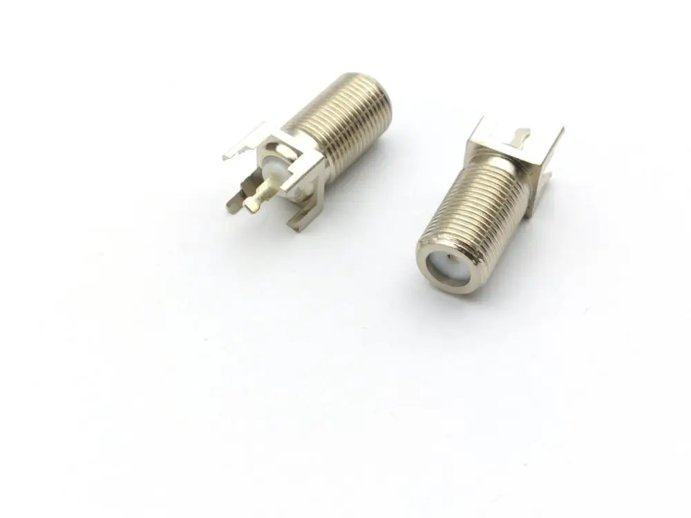 100 шт. F гнездо прямое через отверстие Вертикальная печатная монтажная плата RF