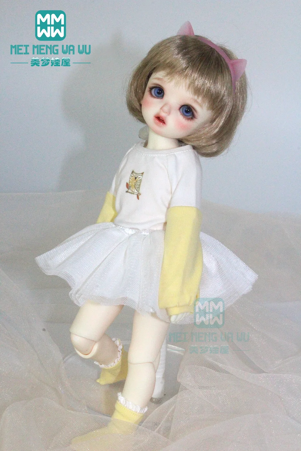 BJD аксессуары для 30 см 1/6 BJD YOSD Кукла одежда мода три части носить Джемперы, пряжа юбка, носки