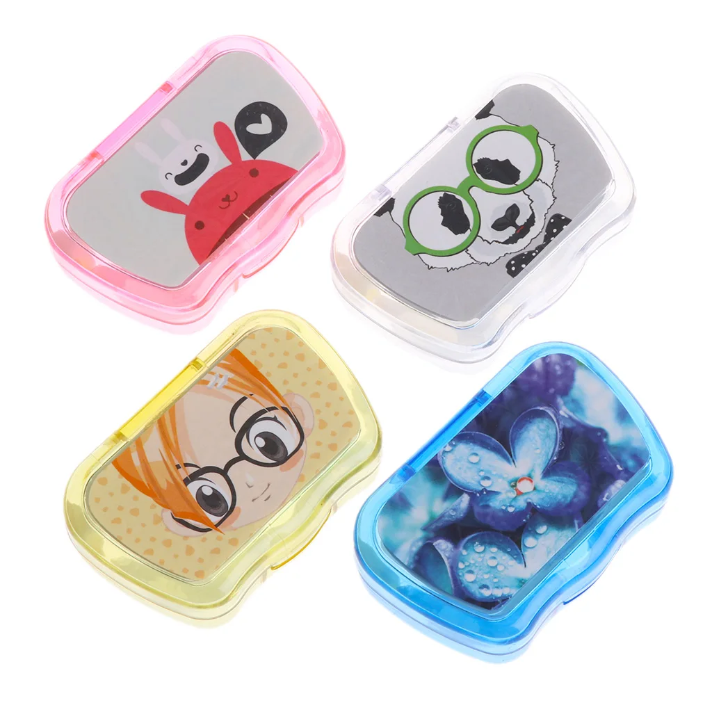 

Cartoon Plastic Contact Lens Case Box Holder Storage Travel Portable Accessaries W2952001