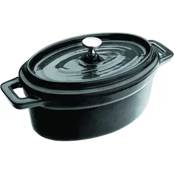 

IBILI-726015N-MINI COCOTTE BLACK OVAL 15x10x6 CM