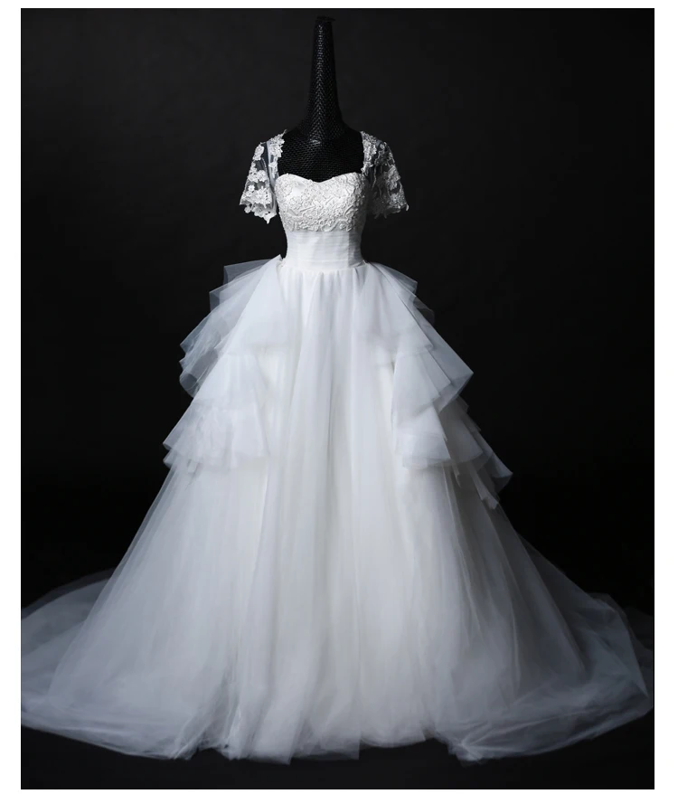Casamento модное романтическое сексуальное свадебное платье с коротким рукавом vestido de novia свадебное платье со съемным шлейфом
