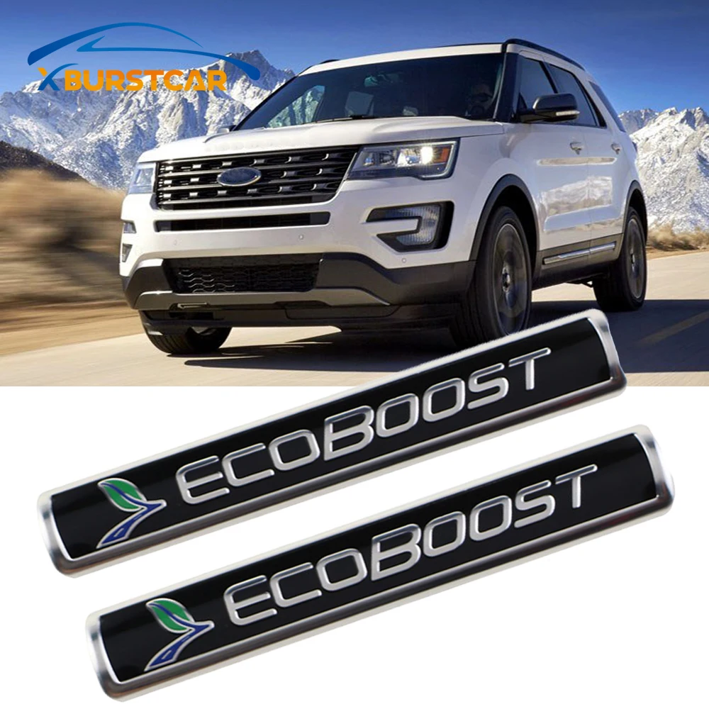 Xburstcar Автомобильный логотип Ecoboost эмблема спортивный 3d стикер для Ford Focus 2 3 4 Fiesta Kuga