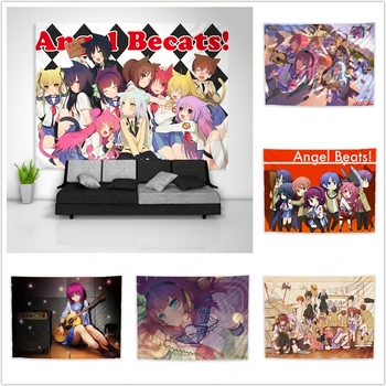 

Angel Beats! Shinda Sekai Sensen SSS Tapestry Art Wall Hanging Sofa Table Bed Cover Home Decor Dorm Gift