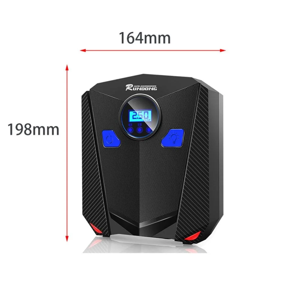 12 В цифровой дисплей Портативный электрический насос для подкачки шин насос один цилиндр, воздушный компрессор универсальный для