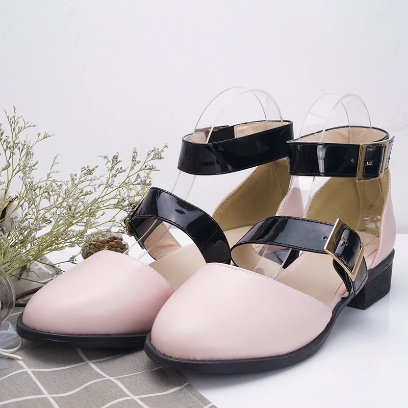 New Women Wedges Sandals New Female Shoes Woman Summer Buckle Strap Comfortable Sandals Ladies Slip-on Flat Sandals