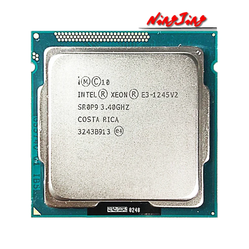 Intel Xeon E3-1245 v2 E3 1245v2 E3 1245 v2 3.4 GHz Used Quad-Core CPU 8M 77W LGA 1155