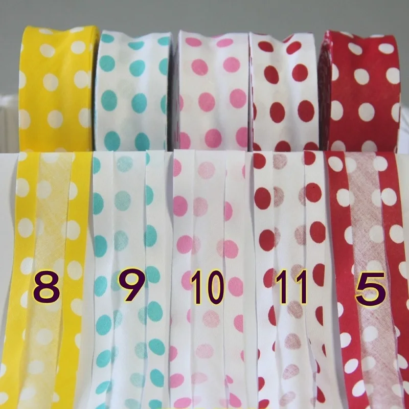 30 mm einfarbiges Schrägband aus Baumwollstoff für selbstgemachtes Nähmaterial, Stoffband – Detail 6