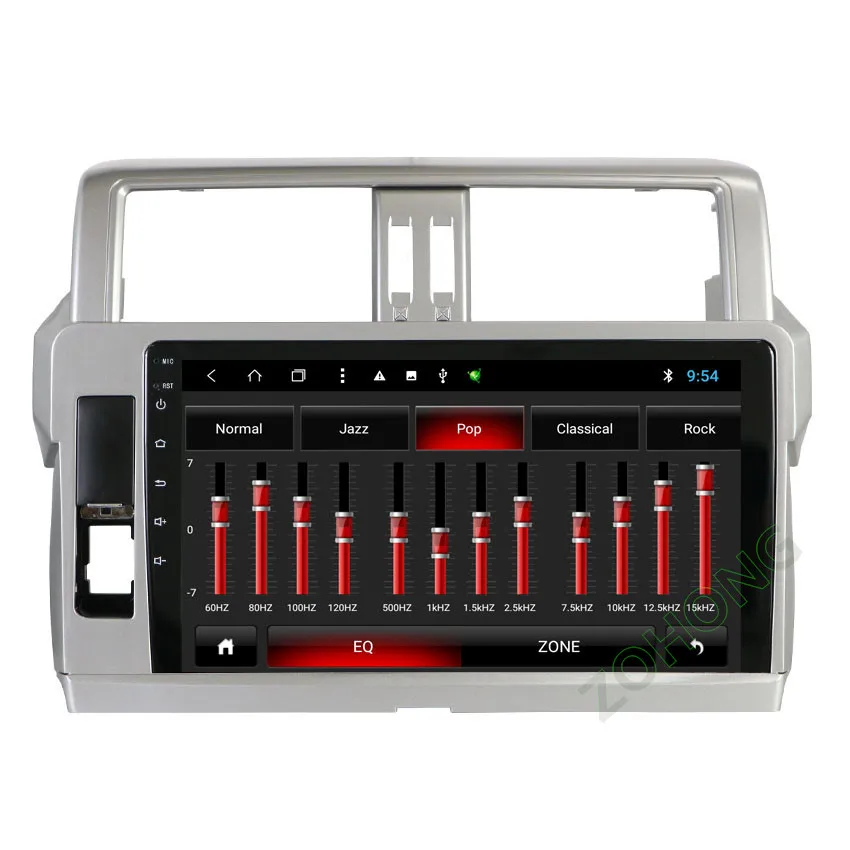10," 2.5D Octa 8 Core 2+ 32G Автомобильный dvd-плеер на основе Android для Toyota Prado 150 автомобильный Радио Мультимедиа gps навигация