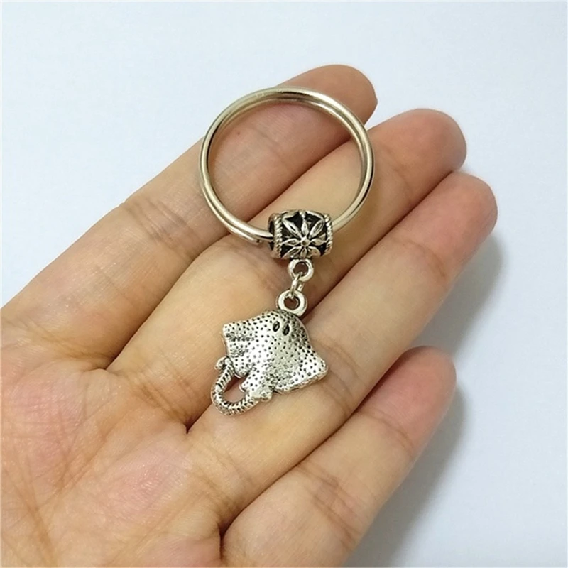 Милый брелок для ключей с рисунком из мультфильма ската рыболовный влюбленных