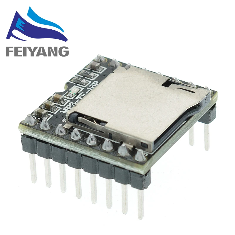 1 шт. мини модуль MP3 плеера TF карта u диск mp3 плеер аудио голосовой плата для Arduino DF