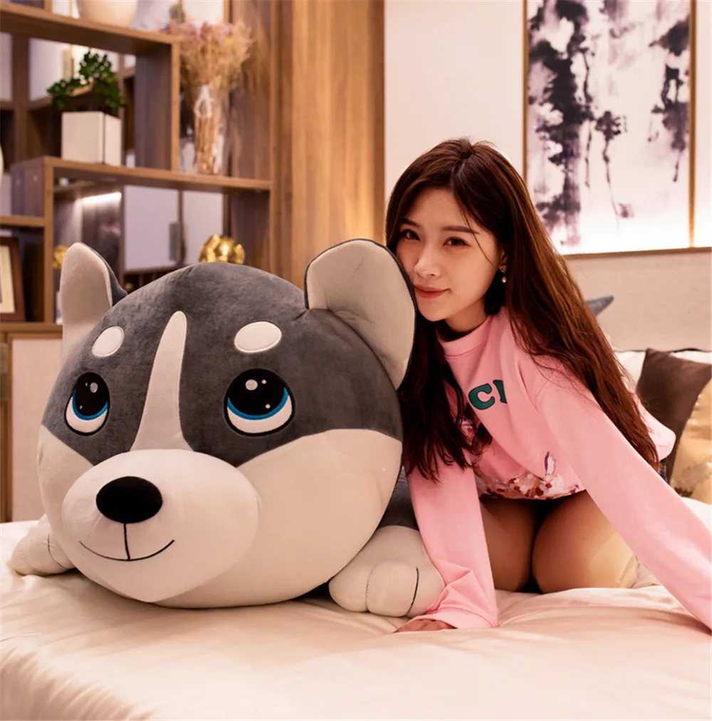 

Doll Husky Plush Toys Dog Large Size Simulated Animal Doll Children Doll Pajama Pillow