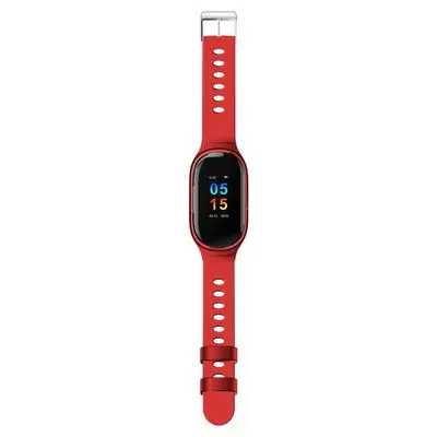 Фитнес-трекер Браслет пульсометр спортивный смарт-браслет с беспроводными наушниками Bluetooth наушники напульсники часы - Цвет: Красный