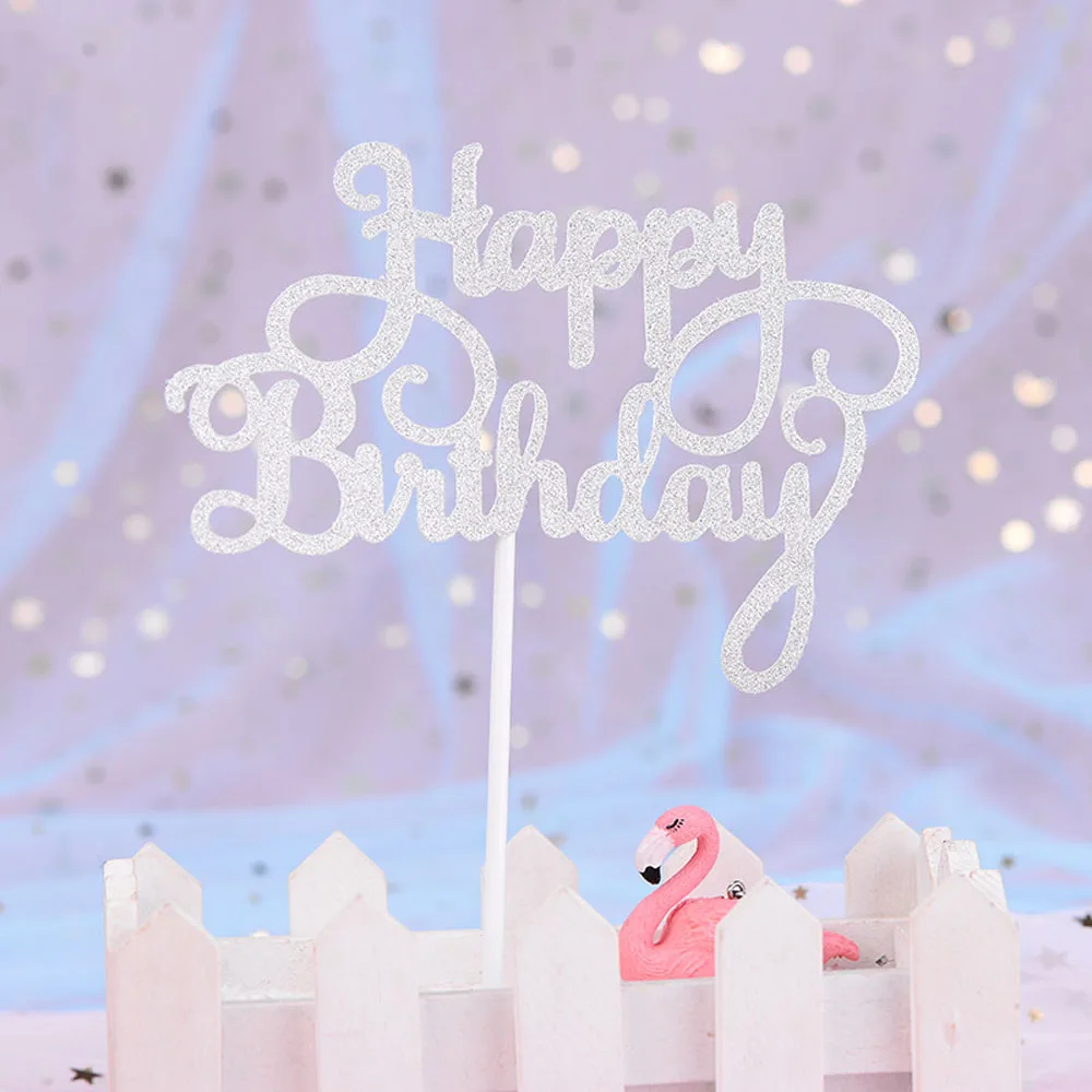 

Happy Birthday Cupcake Topper Acrylic 1st Brithday Decor Cake Topper Baby Shower Number Anniversary Party Cupcake Decoration