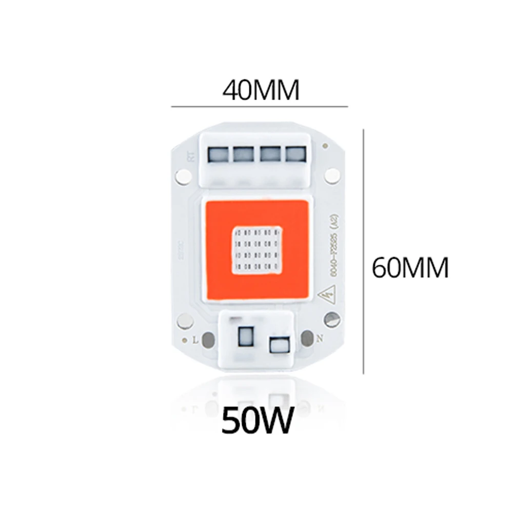 Type Two 50W Полный спектр растут светодиодный COB Чип светать фитоламп AC 220 В 110 В 50 Вт 30 Вт 20 Вт комнатный фитолампа для выращивания растений рассады цветок - Испускаемый цвет: Type Two 50W
