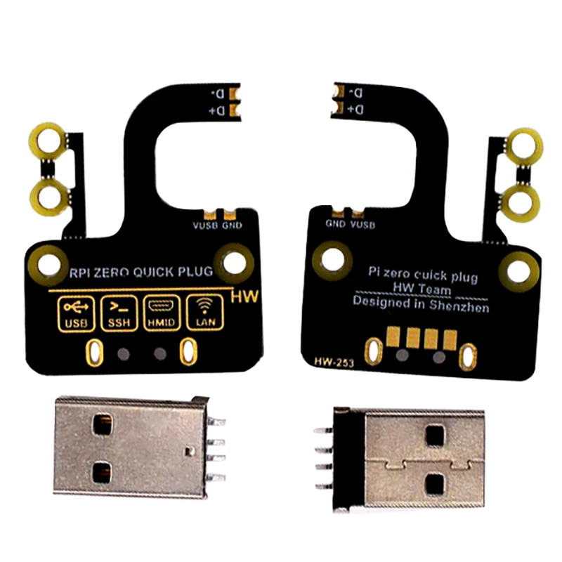 2 шт. Micro-Usb к Usb адаптеру типа A Плата расширения Usb Блок питания для Raspberry Pi Zero V1.3/Zero W Ethernet Quick Pl