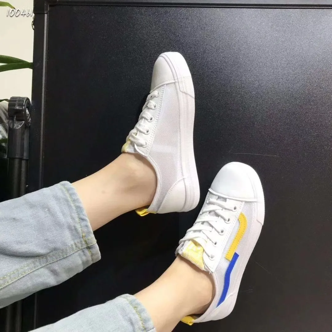 

2019 Summer Genuine Leather Ten Punched Sheet Surface White Shoes Special Offer Clearance Spring