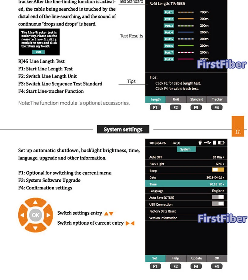 980REV mini pro OTDR рефлектометр 9 функций в 1 устройстве OPM OLS VFL карта событий RJ45 Ethernet кабель последовательный трекер расстояния