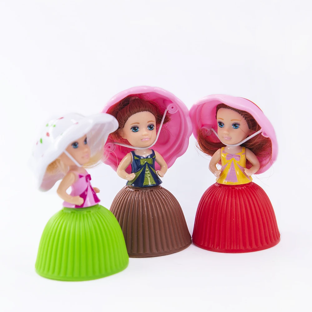 1pc Mini Beautiful Cake Doll Toy Surprise Cupcake Kids Doll Toys Random Color 