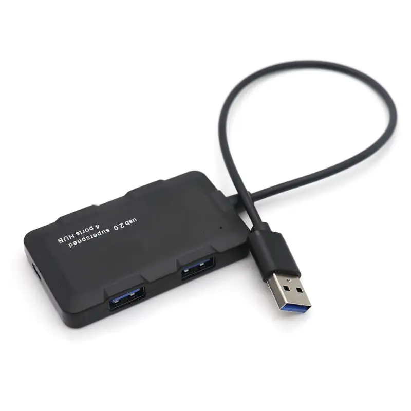 5pcs/lot USB 2.0 Slim Portable High Speed HUB Support Multipe USB Decice Hub for PC Laptop 4 Ports Extension Adapter Type C HUB