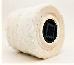 Roue de polissage pour finition métallique, 1 pièce, 120x100x19mm, 4 rainures, pour tissu en coton 
