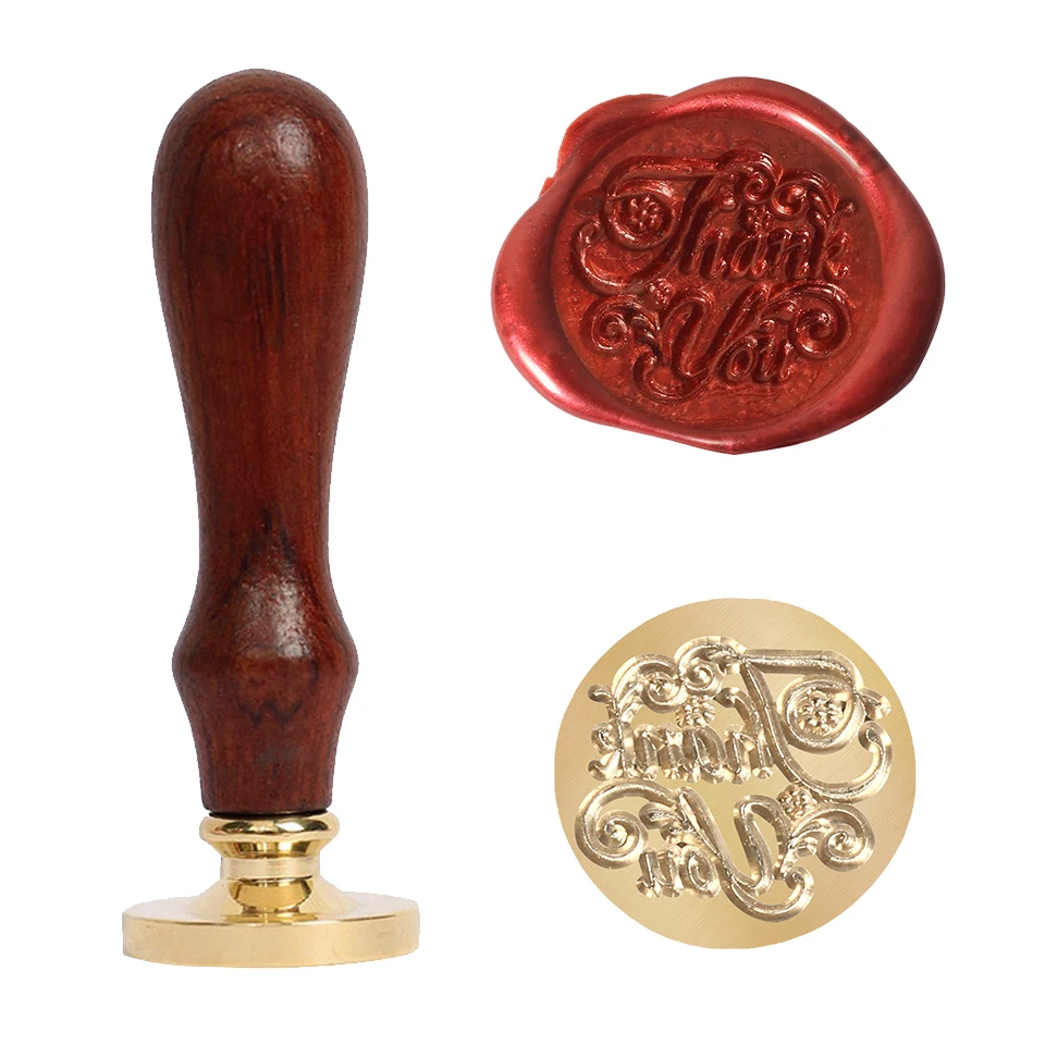 Tree Pattern Wax Seal Stamps Retro Happy Birthday Antique Wooden Sealing Scrapbooking Sollos stempel Craft Wedding Decorative 