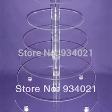 6 ярусная круглая акриловая подставка для торта для свадьбы плексиглас кекс дисплей стенд вечерние украшения