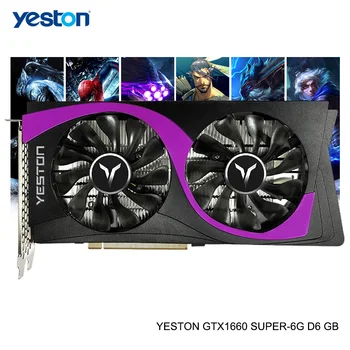 

Yeston GeForce GTX 1660 SUPER GPU 6GB GDDR6 192 bit Gaming Desktop computer PC Video Graphics Cards support PCI-E X16 3.0