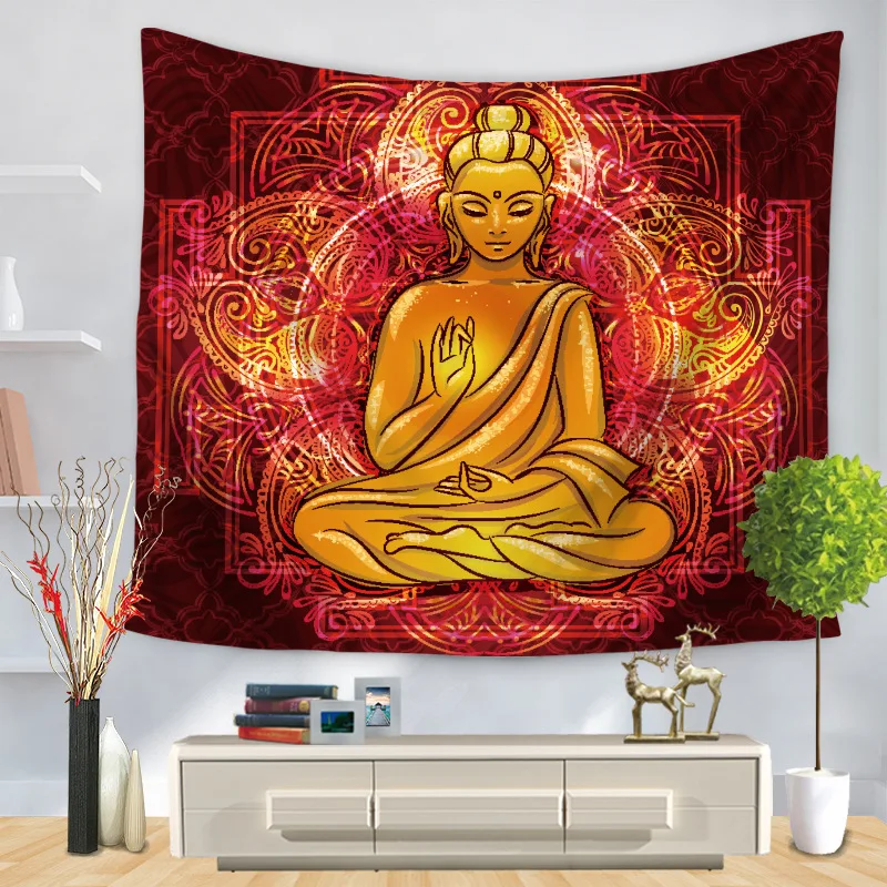 Thregost индийский Будда настенный гобелен простыни домашние декоративные гобелены пляжное полотенце Йога клеенка салфетка для стола настенный гобелен