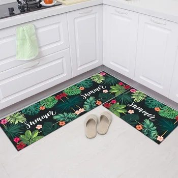 

Flower Leaf Kitchen Rug Rugs Floor Mat Carpet For Living Room Doormat 001