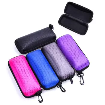 

Colorful Rectangle Zipper Sunglasses Hard Eye Glasses Case Eyewear Sunglasses Pouch Protector Box Protable Travel Glasses Case