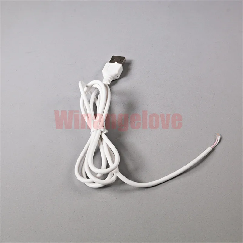 1000 шт./лот 80 см 2Pin провод USB разъем DIY USB Соединительный кабель для одного гибкий светодиодный светильник