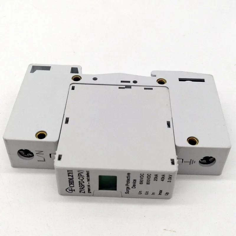 Pv1000V 800V 500V AC 20KA~ 40KA 1P SPD House Защита от перенапряжения защитное Низковольтное предохранительное устройство 35 мм din-рейка солнечное оборудование