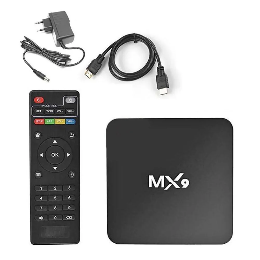 Горячая Распродажа MX9 4K четырехъядерный 2 Гб ОЗУ 16 Гб ПЗУ Android 7,1 tv BOX 2,0 HD HDMI SDs слот 2,4 ГГц WiFi телеприставка медиаплеер