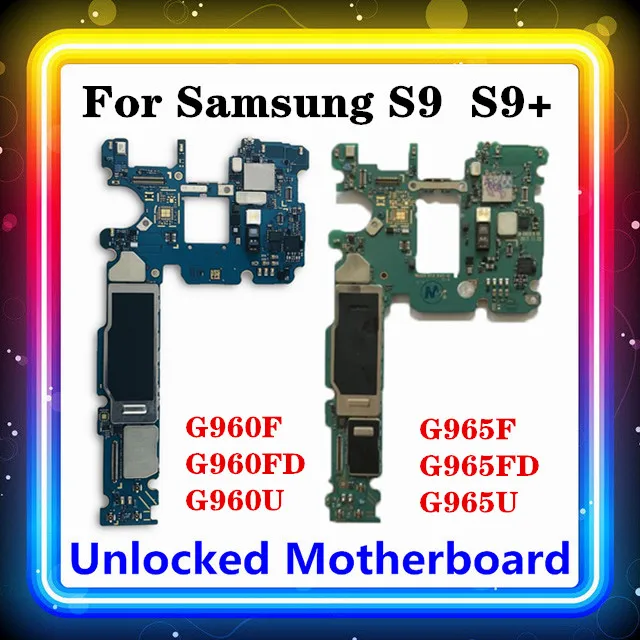 Оригинальная материнская плата для Samsung Galaxy S9 / Plus G965U G965F G965FD G960F G960FD G960U Android с