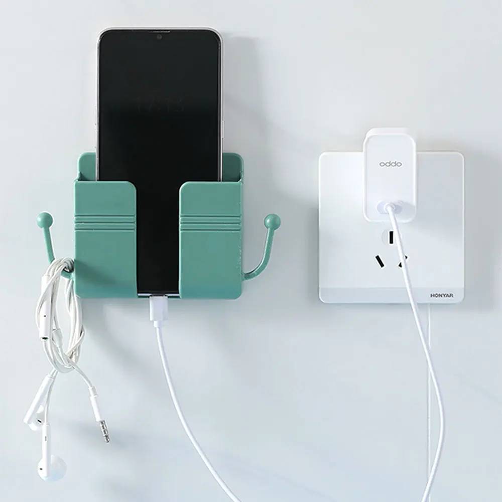 1pcs Wall Mounted Organizer Box Punch Free Tv Remote Control Storage