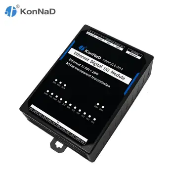 

Ethernet Remote IO controller module 8DI 2DO RS485 transparent transmission RTU master Modbus TCP communication