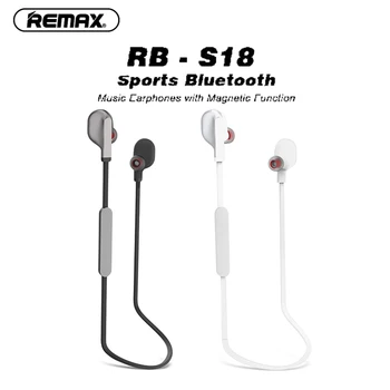 

New REMAX RB-S18 Sports Bluetooth Music Earphones With Magnetic Function 3-Button Independent Remote Control For Running Earbuds