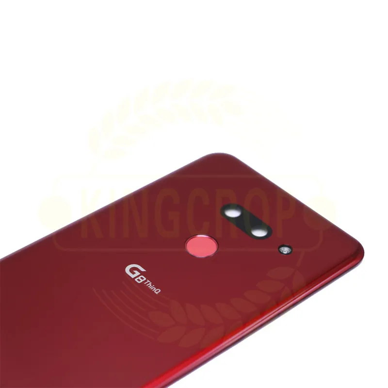 Для LG G8 ThinQ Крышка батарейного отсека двери G820 G820N G820QM7 LMG820UM2 задняя крышка корпуса с пластыревый заменитель части