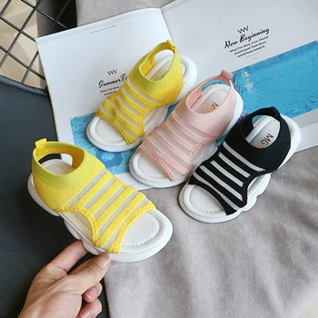 

Girls Shoes Sandals Summer New Color Matching Breathable Children Shoes Flat Soft Baby Girls Shoes Casual Beach Shoes Sandals