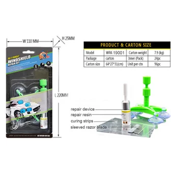 

Scratch Kit Crack Windshield Restore Windscreen Plastic Bracket Fluid 10ML