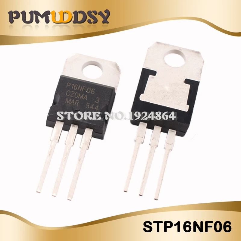 10 шт. STP16NF06 TO-220 P16NF06 16NF06 MOSFET N-Ch 60 вольт 16 ампер IC