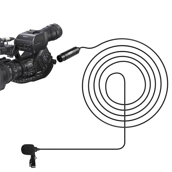 CVM V02O Phantom Power всенаправленный XLR Lavalier отворотом микрофон для Canon Sony Panasonic камкордер
