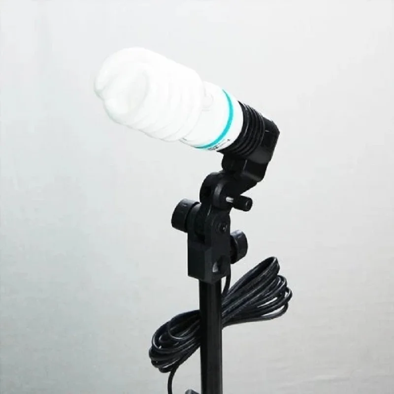 NiceFoto FLH-01 E27 Single Head Photo Lighting Bulb Holder Umbrella Bracket Photography Studio Ligh For E27 images - 6