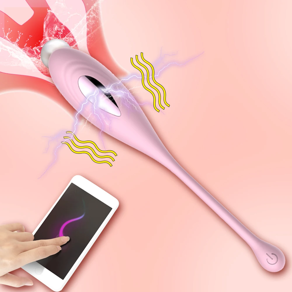 Вибрирующие яйца с электрическим током для женщин приложение дистанционным