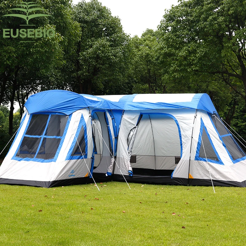 Ultralarge 8-12 Person Double Layer 3 Bedroom Tent Waterproof Large Space  Outdoor Pergola Family Party Tent Carpas De Camping - Tents - AliExpress