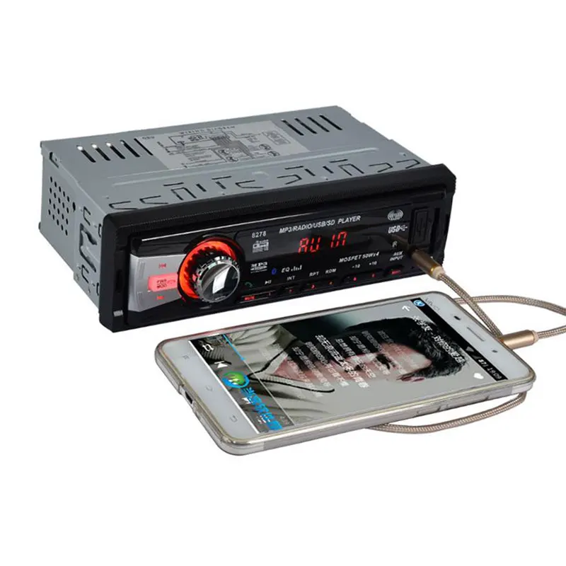 Авторадио Авто ленты Авто Радио Аудио Авто Стерео bluetooth Радио кассетный плеер AUX-IN MP3 плеер FM USB в один din 12 В