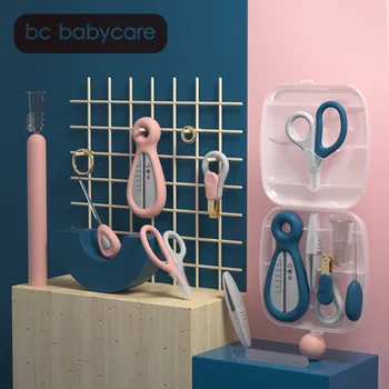 

Baby Nail Trimmer Health Care Set Nail Clipper Scissors File Nose Tweezer Ear Spoon Toothbrush Portable Safe Kids Hygiene Kits