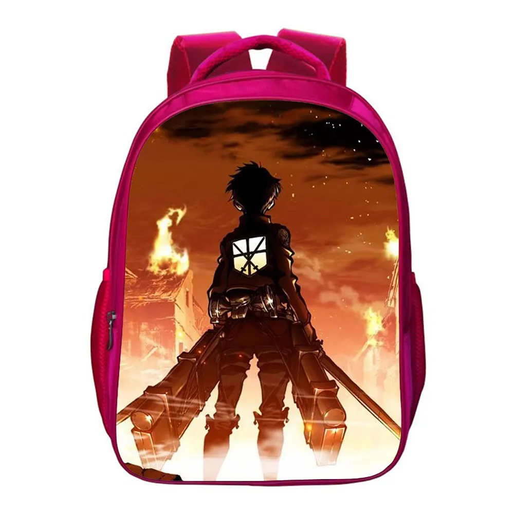 Japanese Anime Attack on Titan Backpack Children School Backpacks for Teenage Girls Boys Book Bag Man woman Travel Bag Mochila