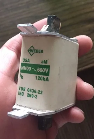Предохранители: WEBER NH00 35A 660V aM/NH00 35A 500V aM
